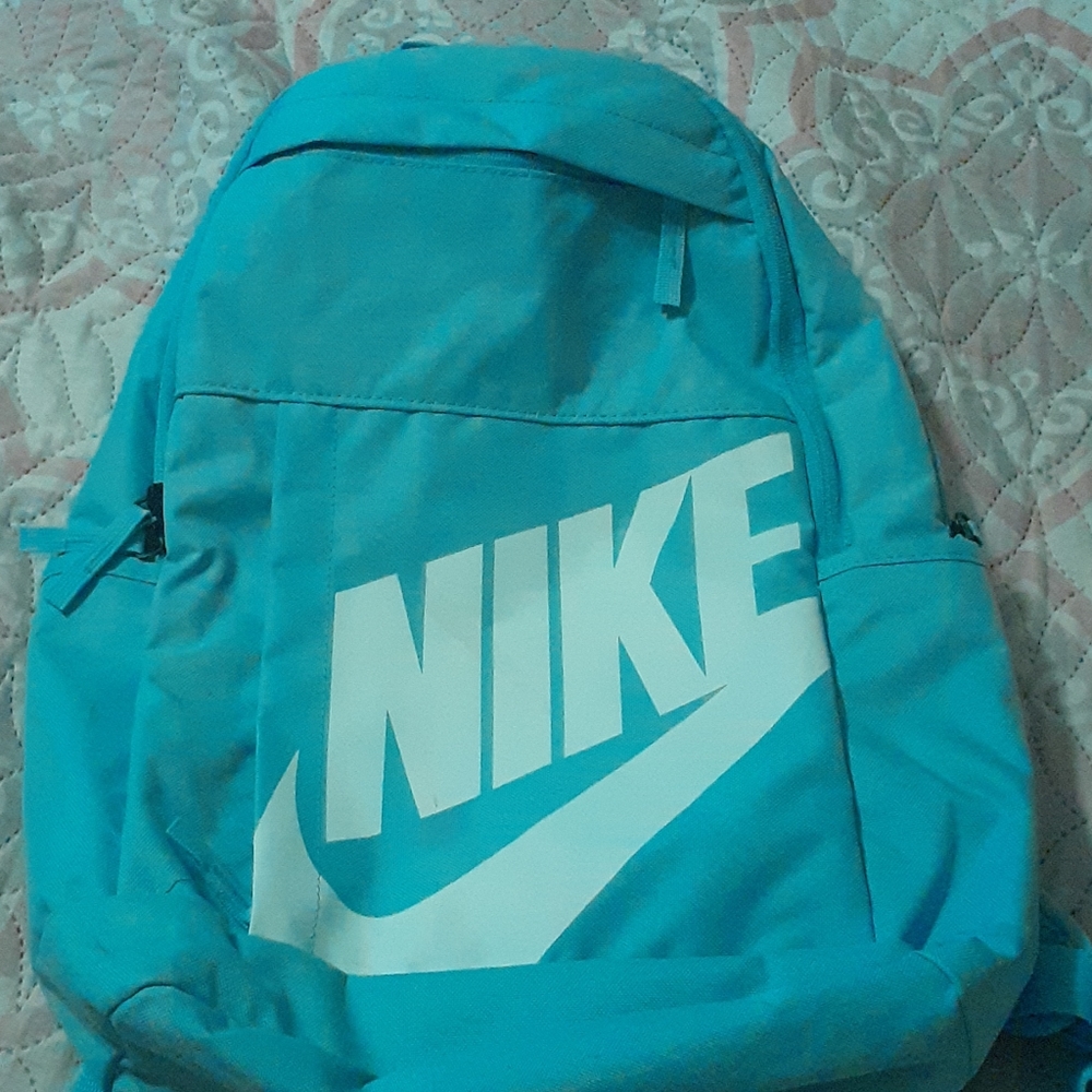 Ice blue Nike book bag